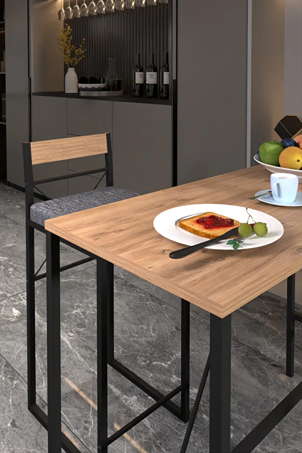 2li Mutfak Seti Mutfak Masa ve Sandalye Seti Balkon Masası Cafe Seti Maysa Çam